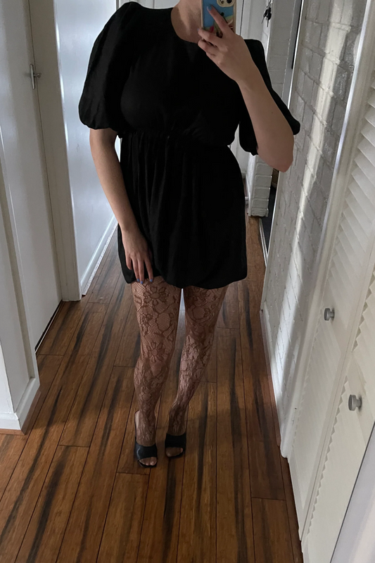 Brown Lace Tights