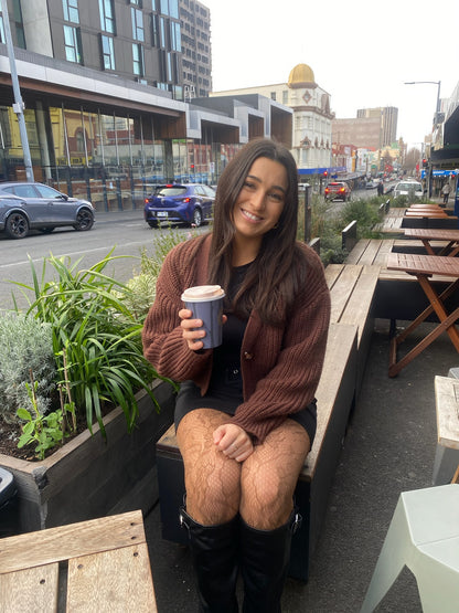Brown Lace Tights