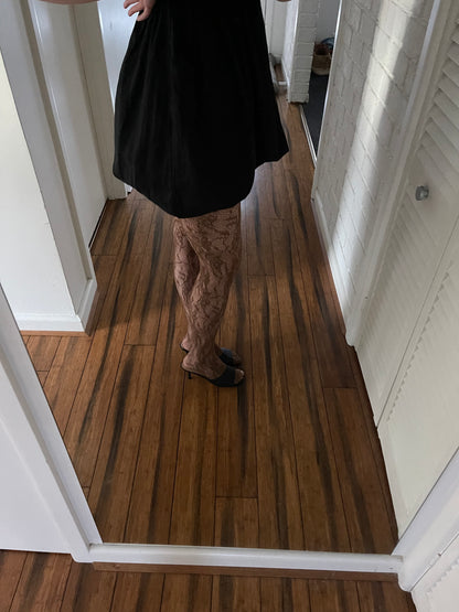 Brown Lace Tights